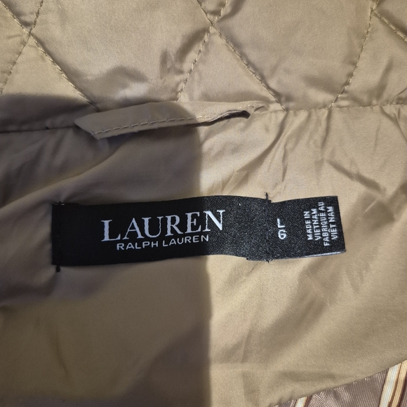 Lauren Ralph Lauren Beige Quilted Puffer Coat - Picture 5 of 5